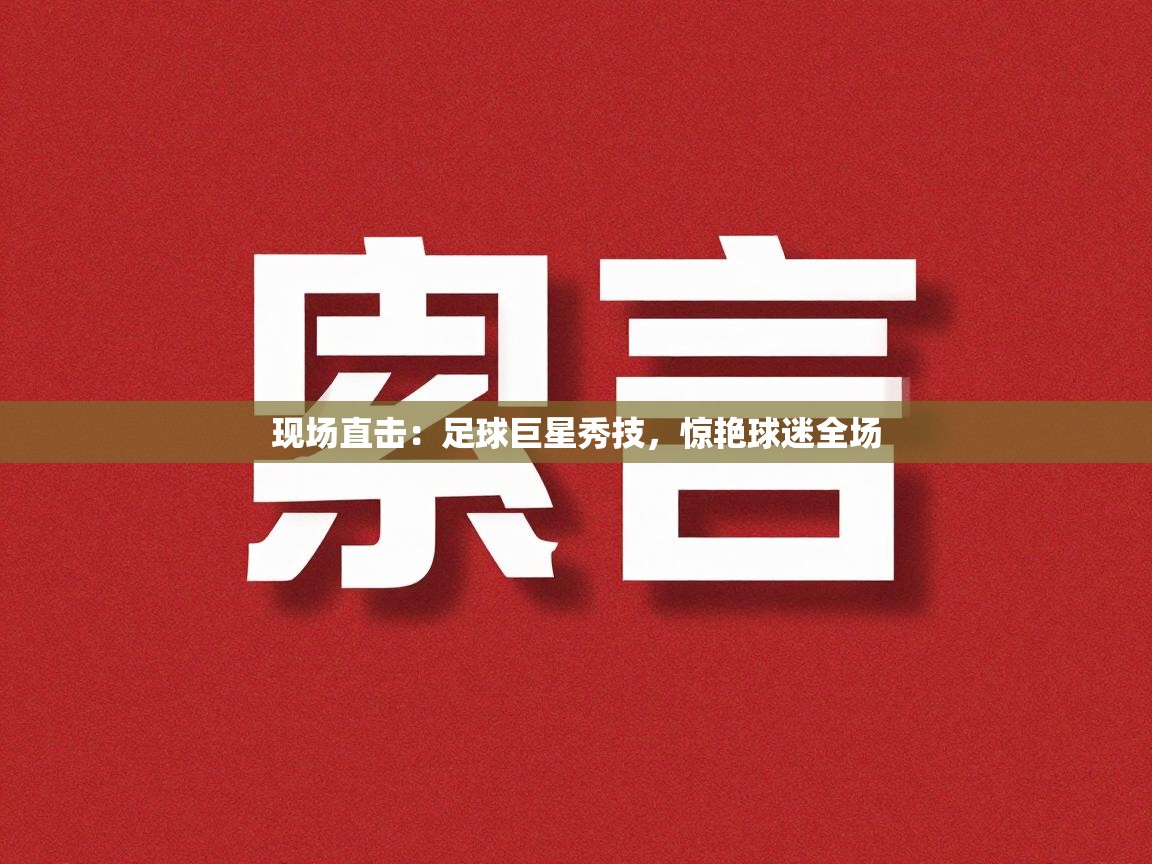 开云体育在线观看-现场直击：足球巨星秀技，惊艳球迷全场  第1张